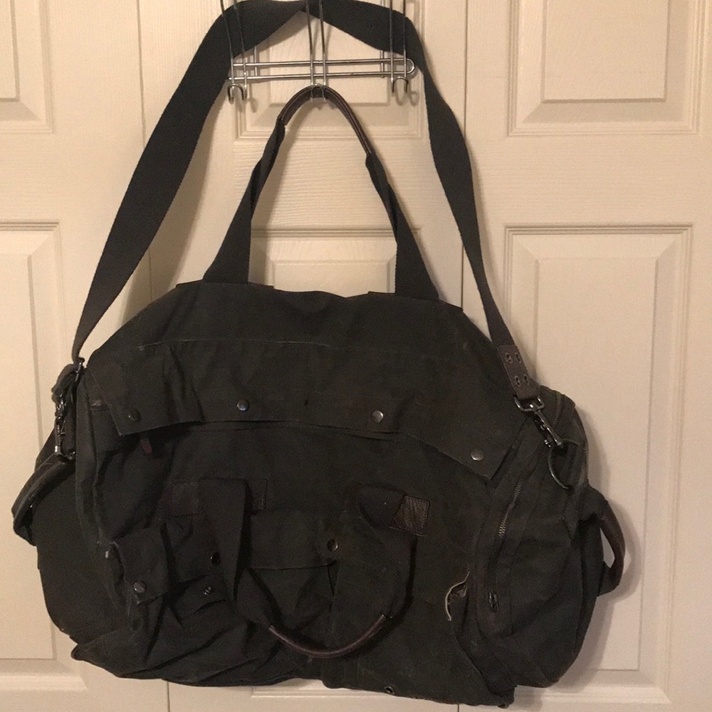 Banana Republic Canvas and Leather Duffle.